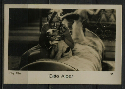 Gitta Alpar Vintage Movie Film Star Photo Trading Card de Reszke #37