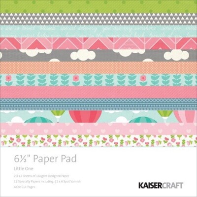 LITTLE ONE 6.5'' Paper Card Making Flowers Balloons Summer Scrapbook