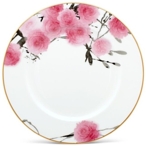 NORITAKE YAE 4968 Bone China 5-Piece Place Setting Pink & Red Roses w/Gold Band - Picture 3 of 11