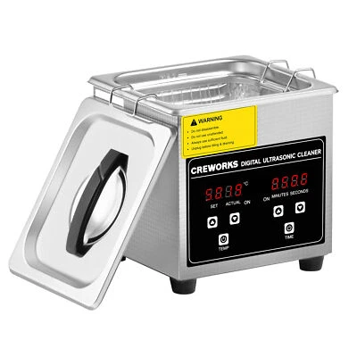 CREWORKS 1.3L Ultrasonic Cleaner Stainless Steel Cleaning Machine Professional