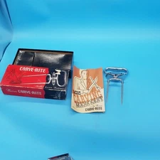 Vtg MASON CARVE-RITE MEAT FORK 901C Original Box MEAT CARVING MADE EASY Booklet