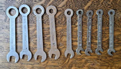 9 Pc Midget Small Wrenches SAE /Standard Ignition Wrenches