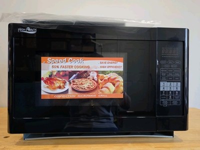 High Pointe ECO28BMR RV Convection Microwave Oven 120V 60hz Complete New Black 