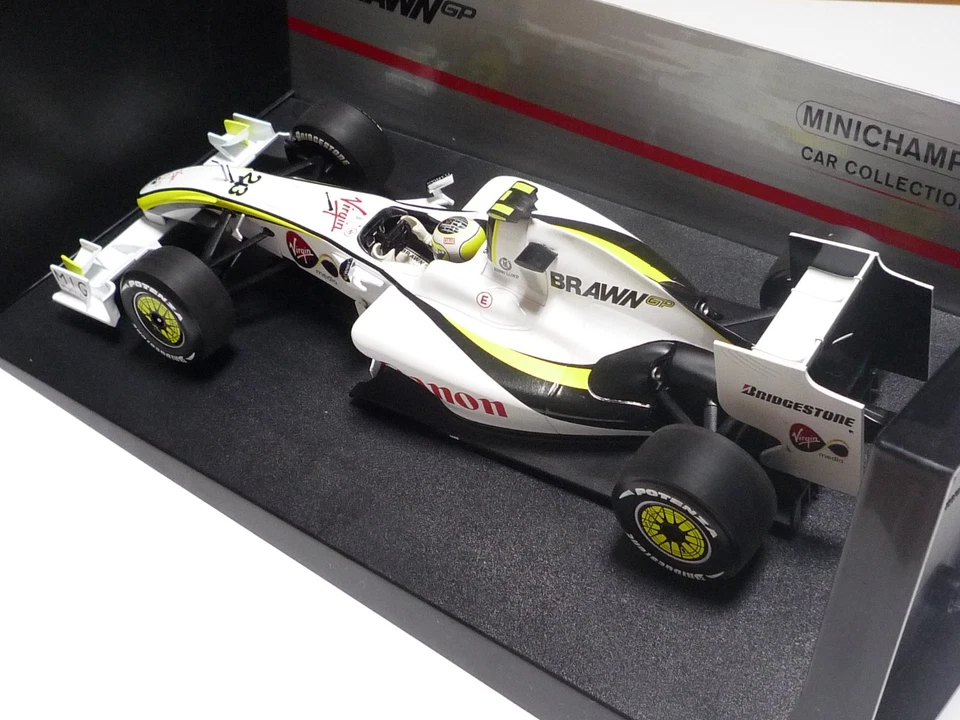 MINICHAMPS 1:18 BRAWN GP BGP 001 R. BARRICHELLO 2009 "SINGAPORE GP" - Immagine 2 di 4