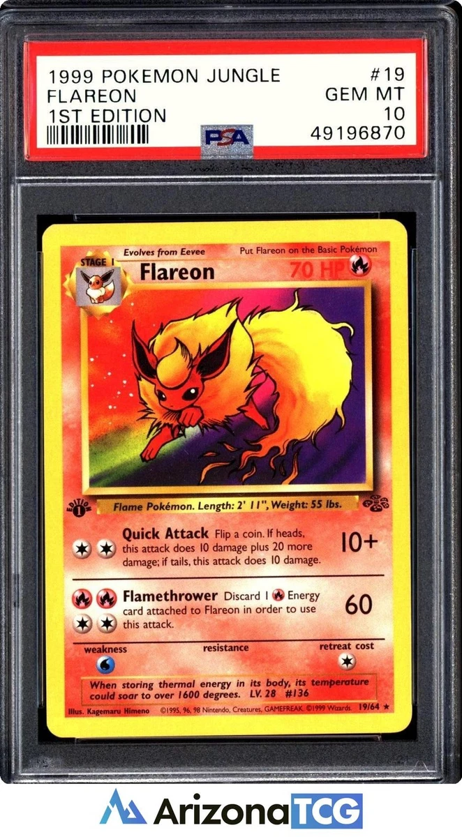 Flareon Pokémon TCG 1st Edition Individual Trading Card Games for