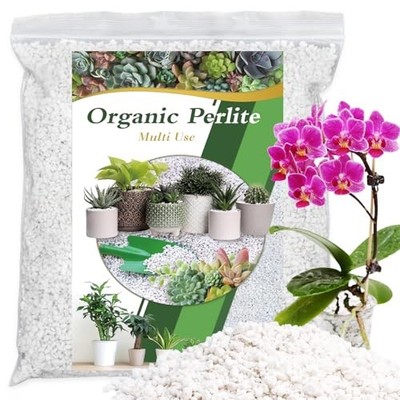 Perlite, 10QT Premium Organic Perlite for Plants, Enhances Soil 10 Quarts