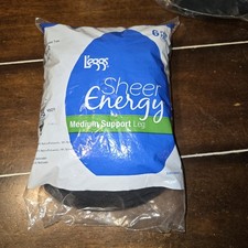 Leggs L'eggs Sheer Energy Control Top Navy Pantyhose, Size Q, 6 Pairs imperfect