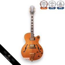 Epiphone Emperor Orange Label E-Gitarre + modifizierte getragene Oberfläche