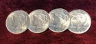 PEACE  1924-P SILVER Dollars ~ 4 Coins ~ FREE SHIPPING !  My #411