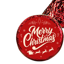 Merry Christmas Stickers  Santa Sleigh Design Set of 100  Glossy  Holiday