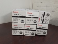 Lot of 6 OEM GENUINE CANON GPR-16 BLACK TONER 9634A003 AA Ink Cartridge