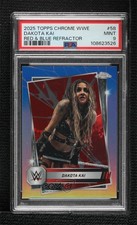 2025 Topps Chrome WWE Red & Blue Refractor Dakota Kai #58 PSA 9 MINT 1fl4