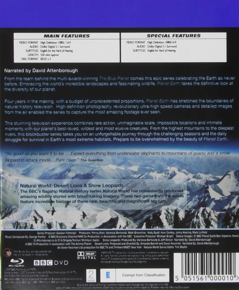 Planet Earth [Reino Unido] [Blu-Ray] - Imagen 2 de 2