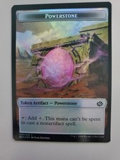 MTG Golem (6) / Powerstone Double-Sided Token The Brothers' War Foil Token