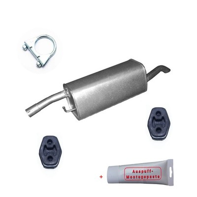 Endschalldämpfer Auspuff + Montagezubehör für Ford Fusion Kombi  (JU) bis12/12