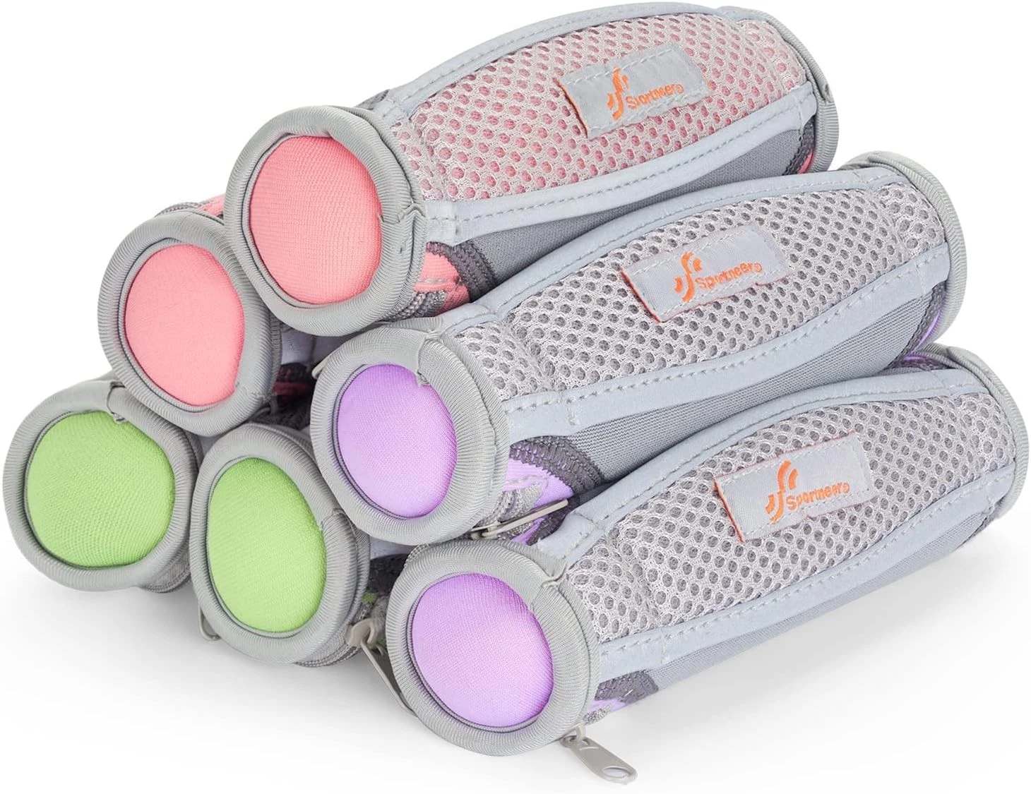 Hand Weights Women Walking Weights Set 6pcs 1lb 2lb 3lb Each Soft Dumbbells