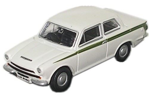 Oxford Diecast 1:76 MaßStab Ford Cortina Mk I Weiß - 76COR1001-image