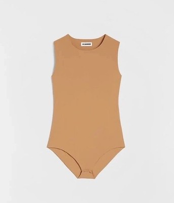 NEW WITH TAGS Jil Sander Bodysuit Nude Jersey Size Small