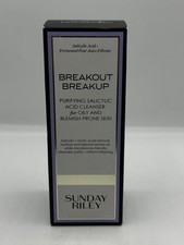 NEW Sunday Riley Breakout Breakup Cream Purifying Salicylic Acid Cleanser 5 Oz