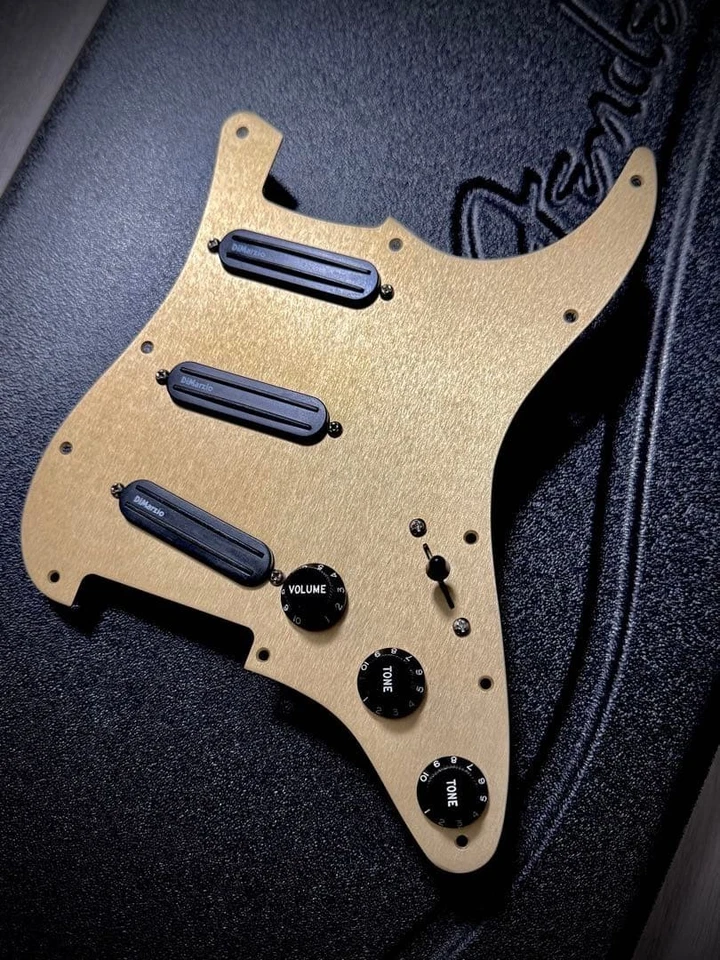 Conjunto de pastillas DiMarzio DP188 DP181 DP182 oro anodizado golpeador perillas guardabarros Foto 4 de 4