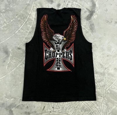 West Coast Choppers Shirt Mens XL Black Eagle Double Sided Tank Top Jesse Who?