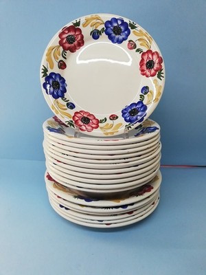 RICHARD GINORI MONDOVÌ ANEMONEN 18 FLACHE TELLER BODEN DOLCE GIO' PONTI PAOLA