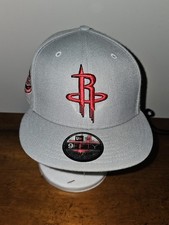 NEW ERA 9Fifty Houston Rockets Hat Cap Snapback Gray Red NBA Basketball