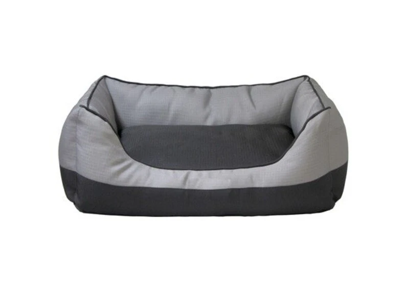 Ethical Pet Products 077234311233 26 in. 2 Tone Dog Bed - Gray & Black