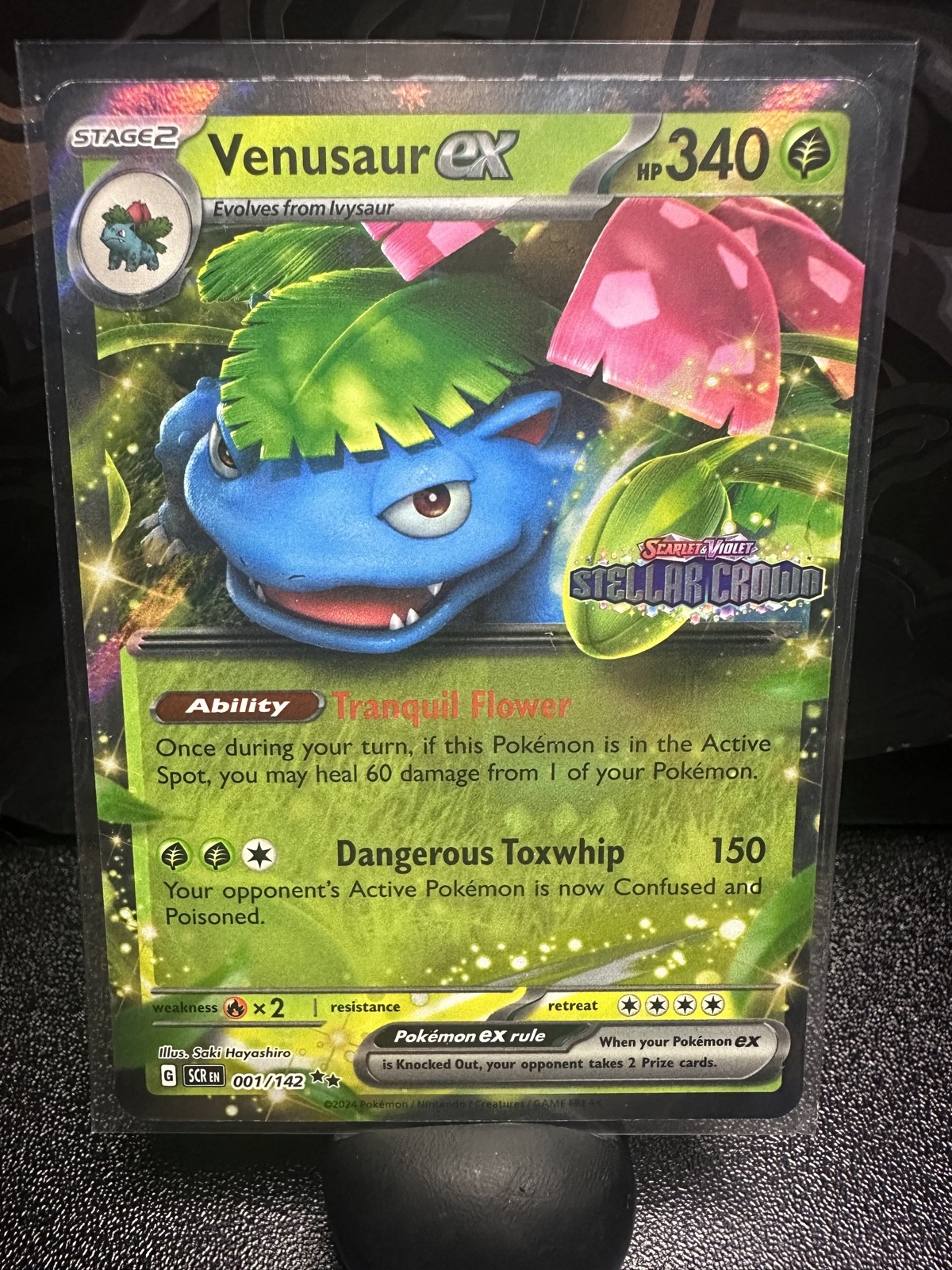 Venusaur ex (Stellar Crown Stamp) 001/142 Pokemon TCG