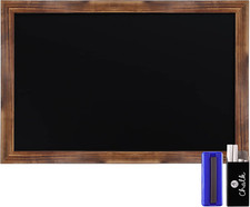 Rustic Magnetic Wall Chalkboards Torched Brown, 24 X 36 Inch
