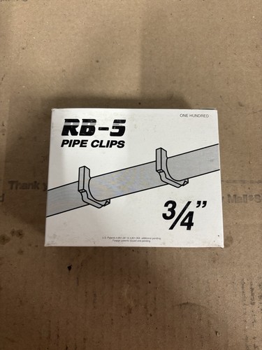 RB-5 PVC/copper Pipe Clips 3/4”  100 Per box