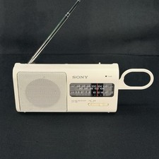 Vintage Sony Portable Radio AM FM Receiver ICF-380 White