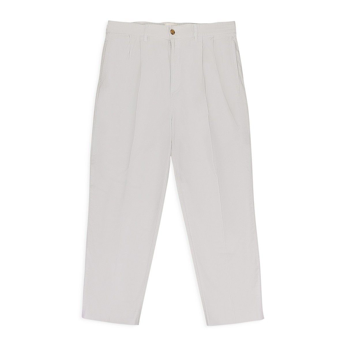 NWT AIME LEON DORE OFF-WHITE GARMENT DYED DOUBLE PLEATED TROUSERS