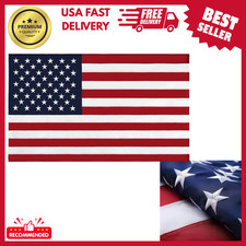 American Flag 5 X 8 Ft, 100 Made in USA High Wind, Heavy Duty 5 by 8 Foot....