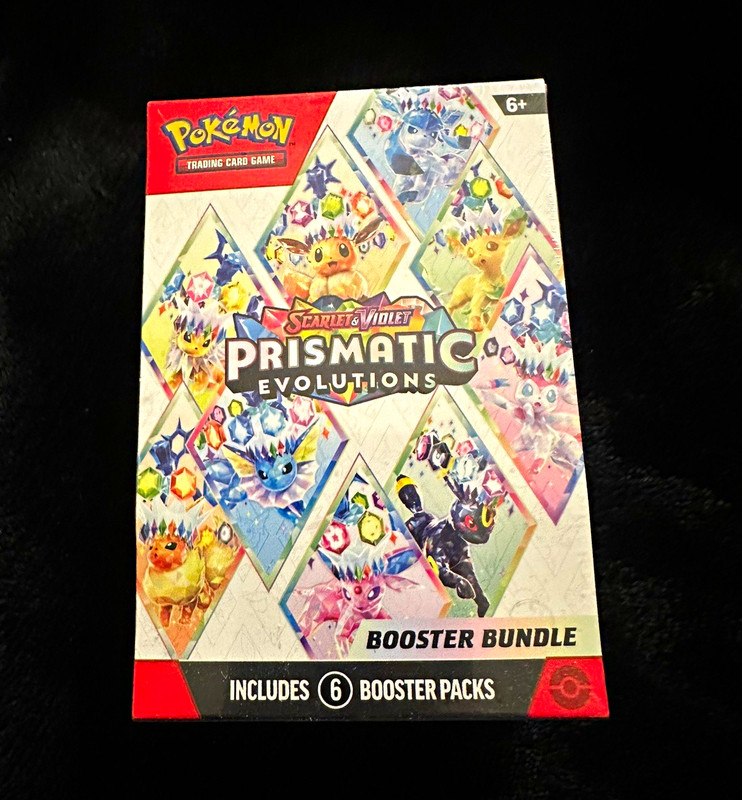 Pokémon TCG Prismatic Evolutions Booster Bundle Box - 6 Booster Packs English
