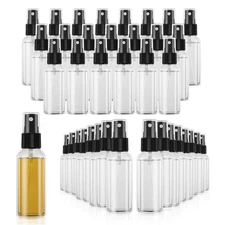 100PCS Small Clear Fine Mist Spray Bottles, 2.7oz/80ml Travel Refillable Plas...