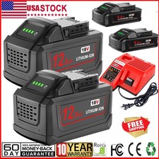 For Milwaukee 18V Battery For M18 Replacement Battery/Charger 48-11-1822 RARA