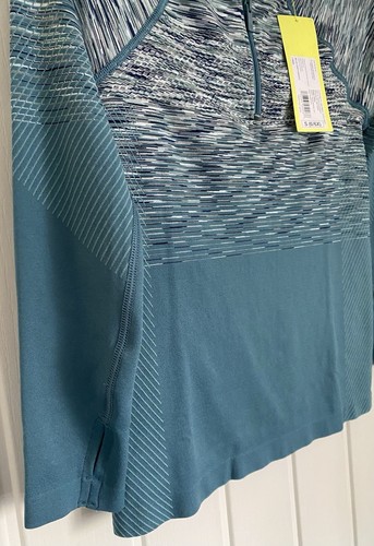 All In Motion Kids Long Sleeve Athletic Top 1/4 Zip Blue Grey Size S (6/6X) - Picture 13 of 18