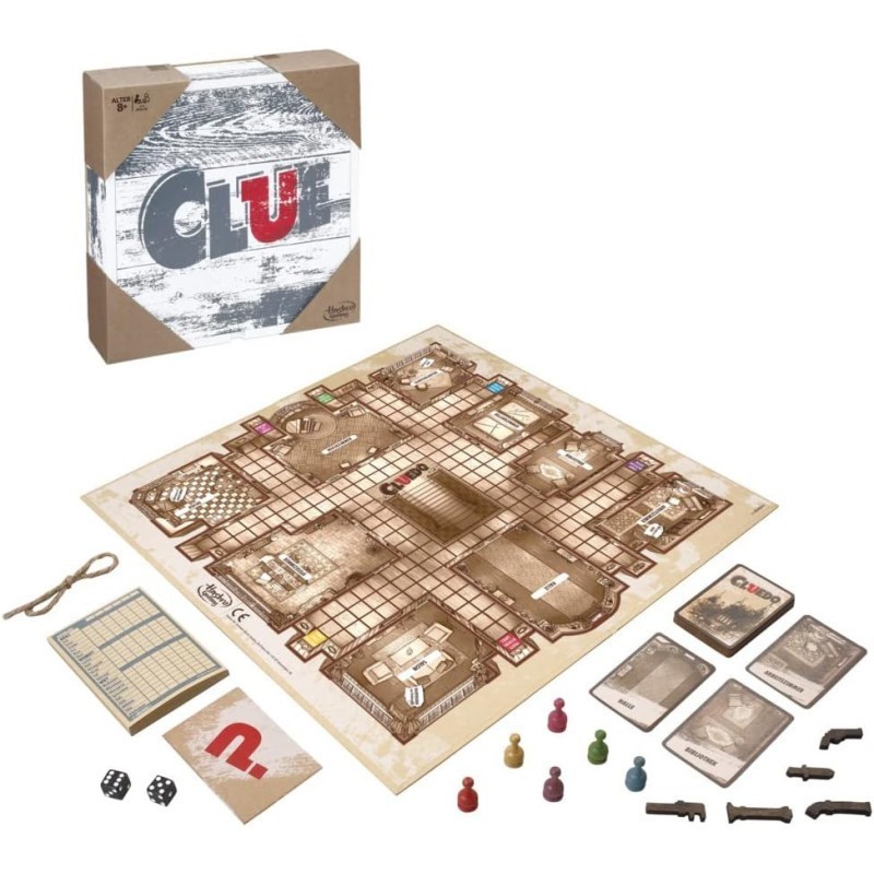 Cluedo Vintage Edition Board Game, Collectible Wooden Mystery Game