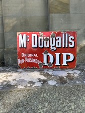 McDougall’s Sheep Dip Enamel Sign Vintage Agricultural Farming Advertising Sign