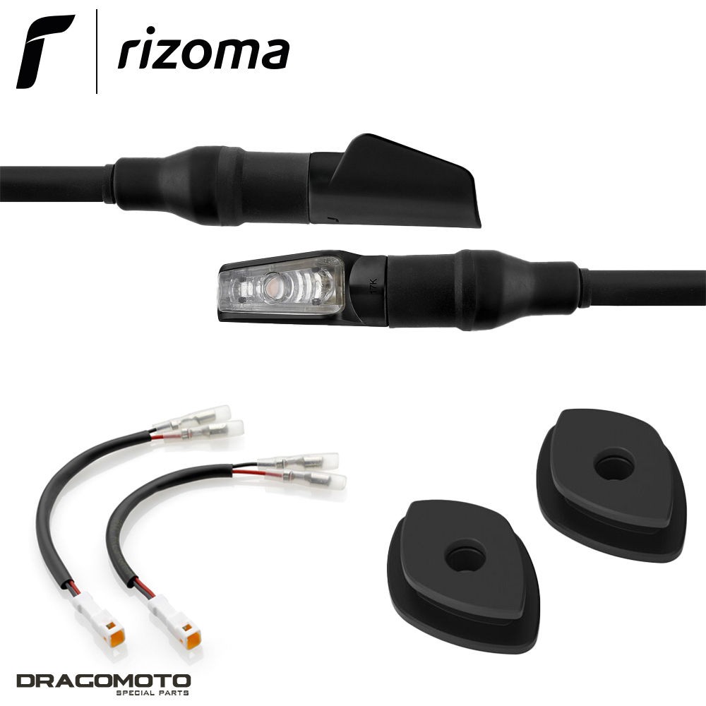 Indicateurs Leggera Rizoma Ducati Multistrada V4 RS 2025 Finition Aluminium Noir