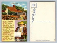 Cape Cod, MA-Massachusetts, Old Cape Cod House Mariner Scene Vintage Postcard