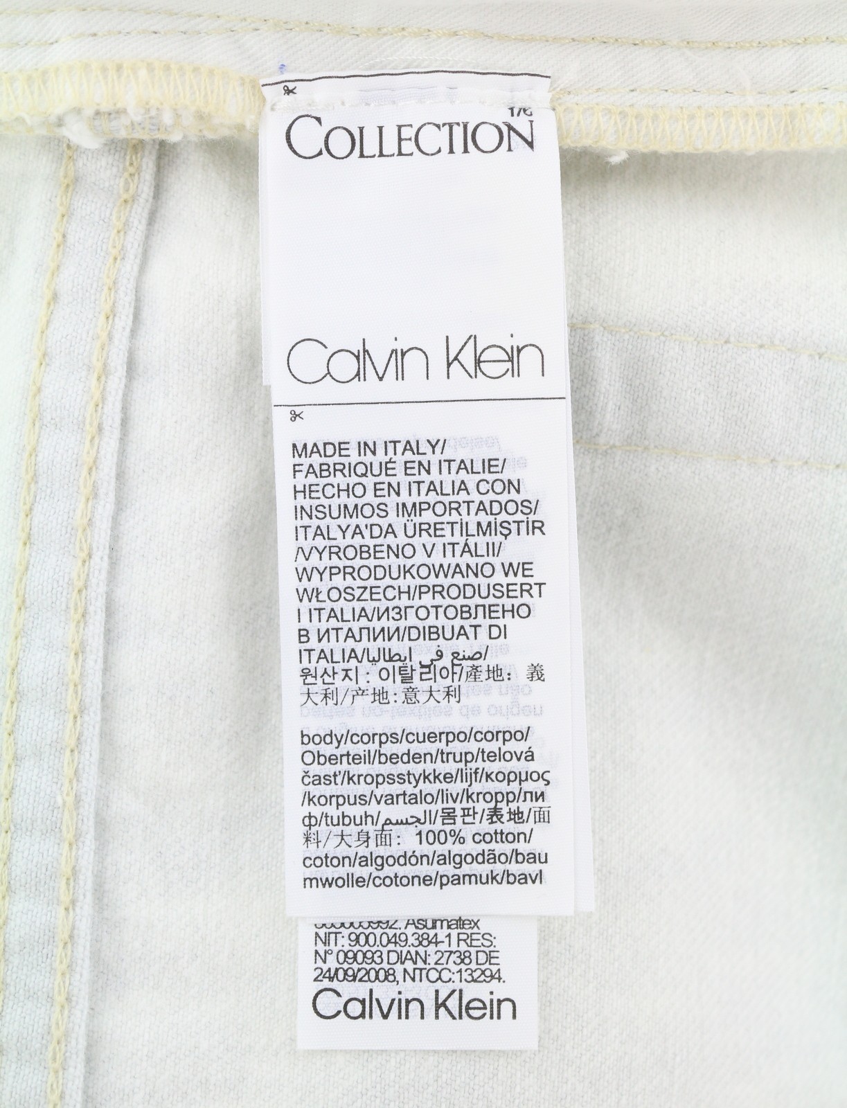 Calvin Klein Collection Women's Jeans W29/L32 White Faded Comfortable Straight image 7