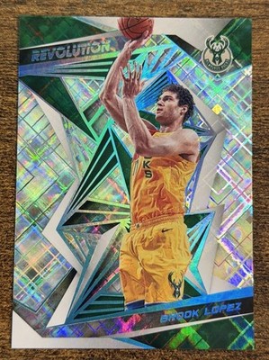 2019-20 Panini Revolution Brook Lopez #98 Cosmic /100 Bucks SSP Free