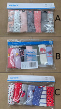 Carter's Girls 7-Pack Stretch Cotton Undies 4-5, 6/6X, 10-12, 14 NWT