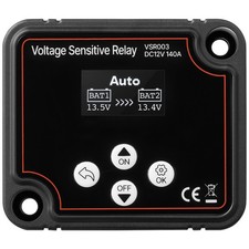 Uimoso Dual Battery Isolator With Manual And Automatic Voltage Relay 12v 140a