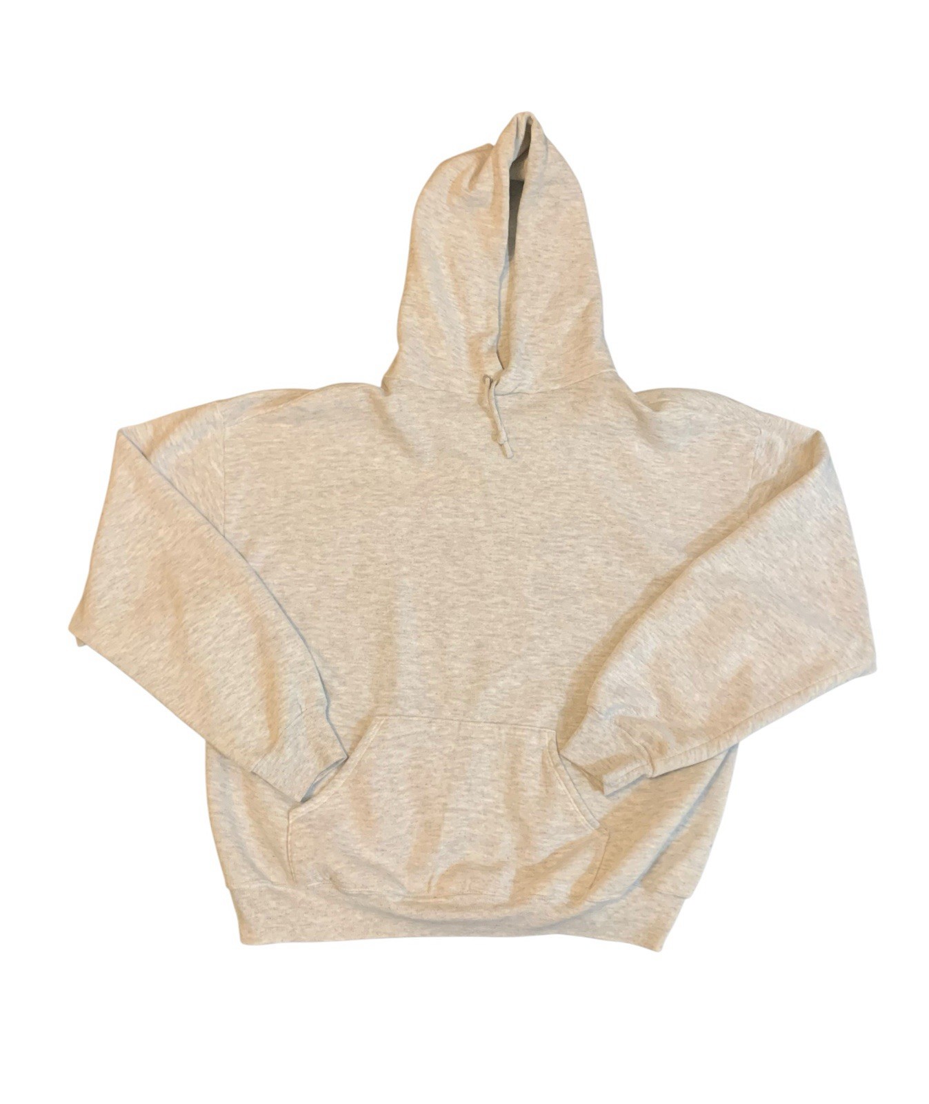 Vintage 90s Jerzees Grey Basic Blank Pullover Hoo… - image 1