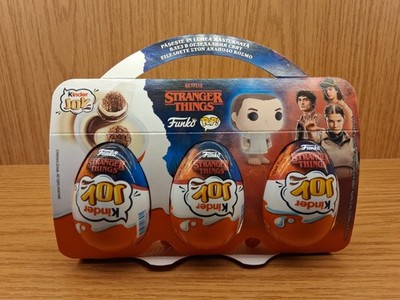 NEW 2025 Kinder Joy Stranger Things x Funko Pop Limited Edition 3-Pack - SEALED