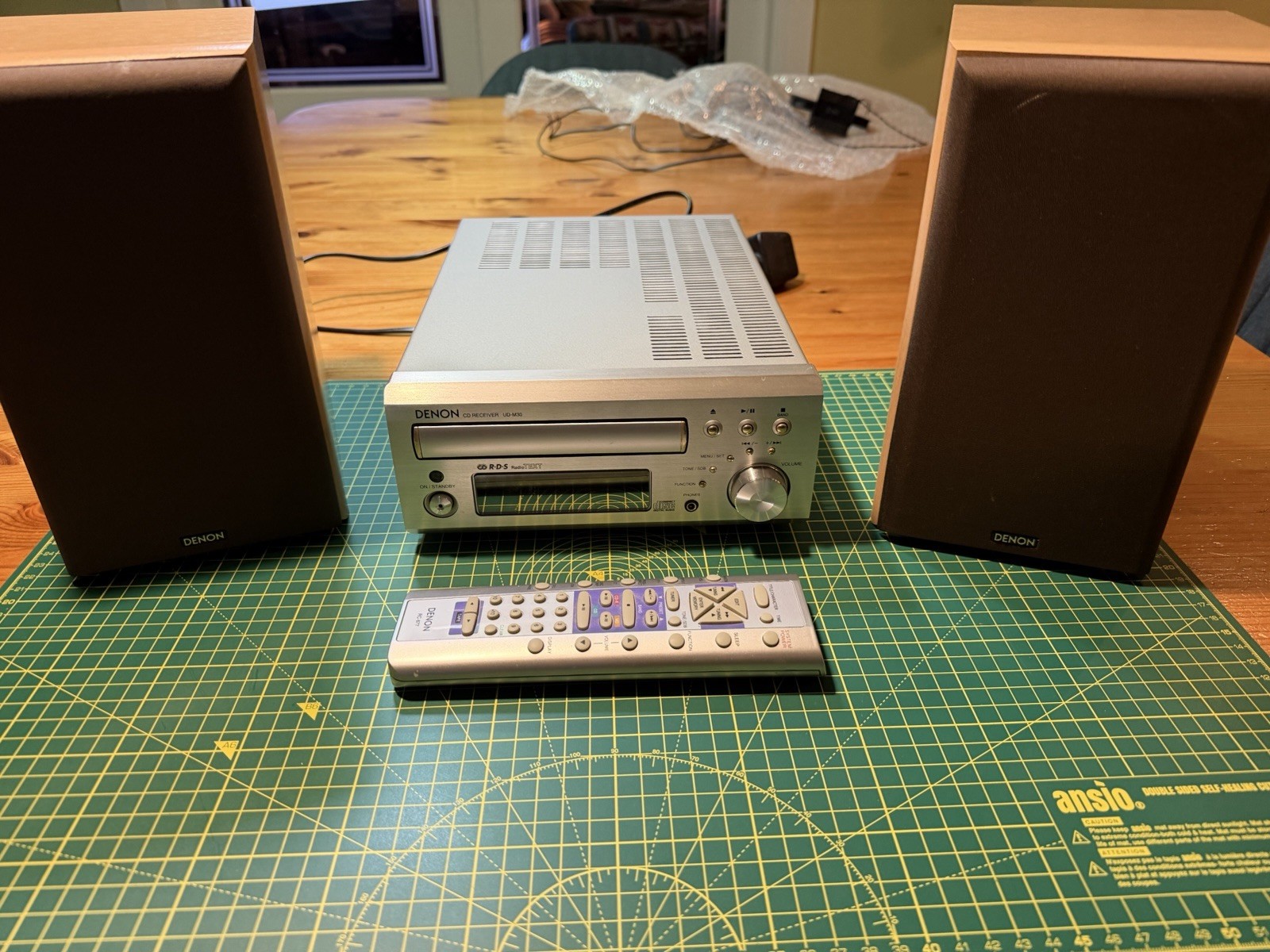 Denon UD-M30 Hi-Fi Mini System + Mission-Designed SC-M50 Speakers + Remote