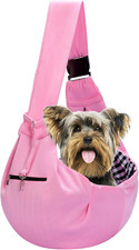 Adjustable Dog Carrier Sling - Hand-Free Dog Carriers for Small Dogs and Cats, P